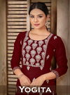 Yogita Cotton Embroidery Kurtis Catalog